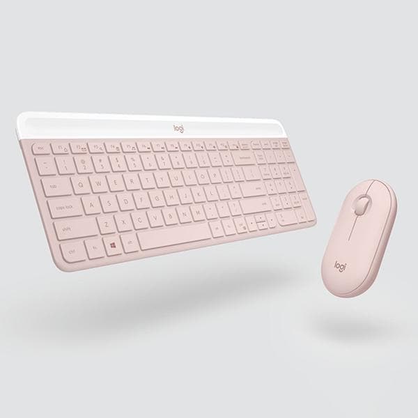 Kit Wireless (teclado/mouse) MK470, Rosa, 920-011313, Logitech - CX 1 UN