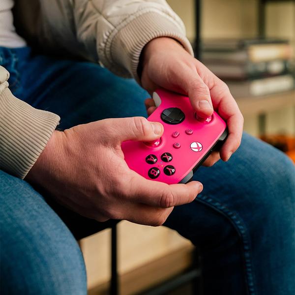 Controle sem fio Xbox, Deep Pink, QAU-00082, Microsoft - CX 1 UN