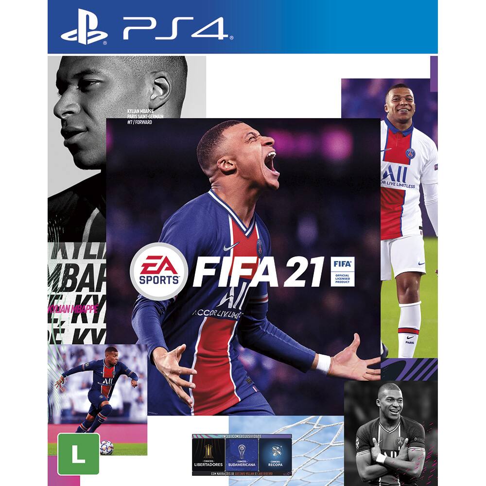 Jogo Fifa 21 BR PS4 Electronic Arts CX 1 UN - Gamers - Kalunga