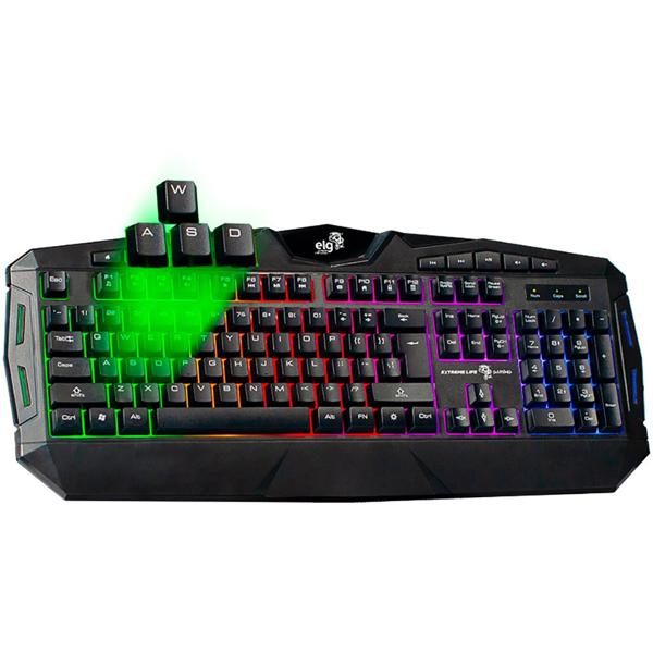 Teclado Gamer Odissey, USB, LED, Preto, TGOD, Elg - CX 1 UN