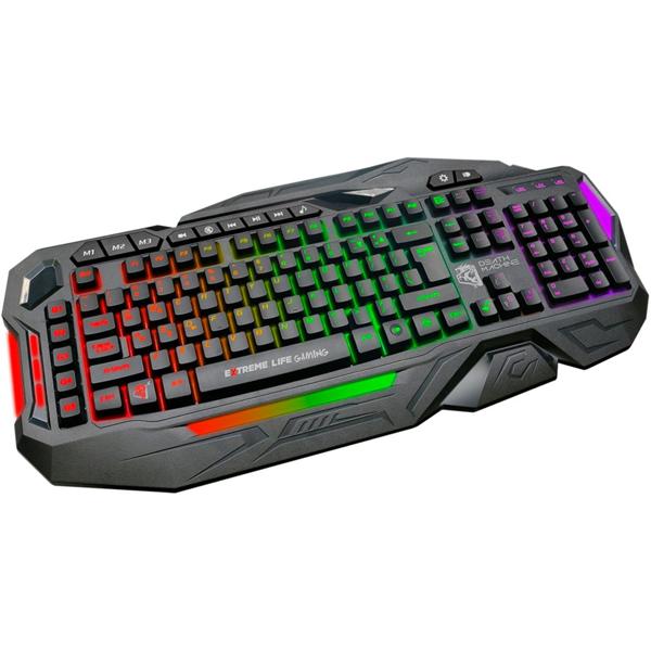 Teclado Gamer Death Machine, USB, LED, Preto, TGDM, Elg - CX 1 UN