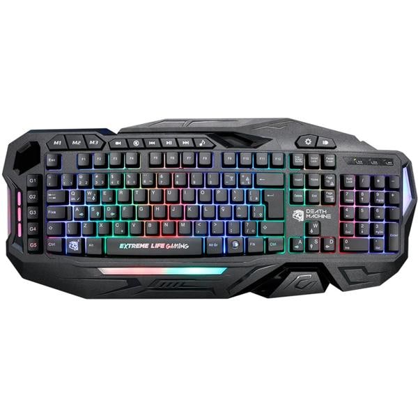 Teclado Gamer Death Machine, USB, LED, Preto, TGDM, Elg - CX 1 UN