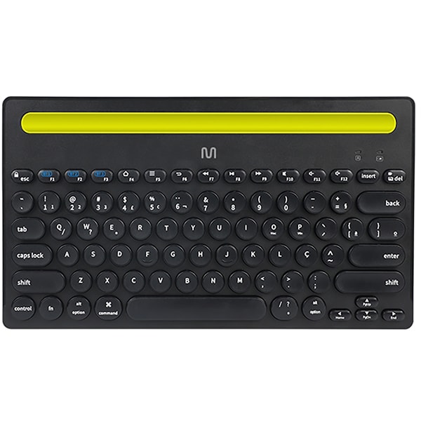 Teclado sem fio compacto TS400, Bluetooth, Preto, TC284, Multi - CX 1 UN