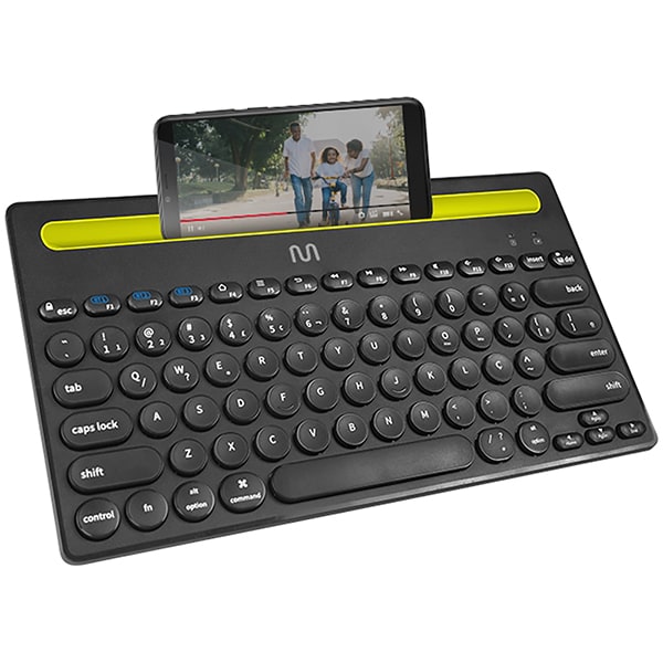 Teclado sem fio compacto TS400, Bluetooth, Preto, TC284, Multi - CX 1 UN