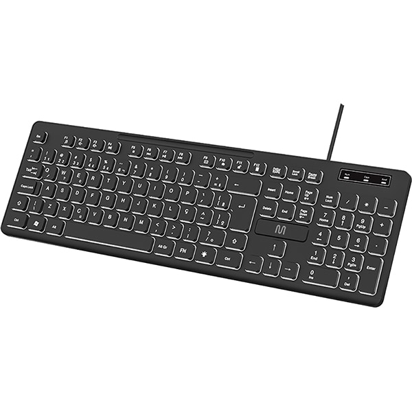 Teclado USB LED Soft Silence TM700, Preto, TC268, Multi - CX 1 UN