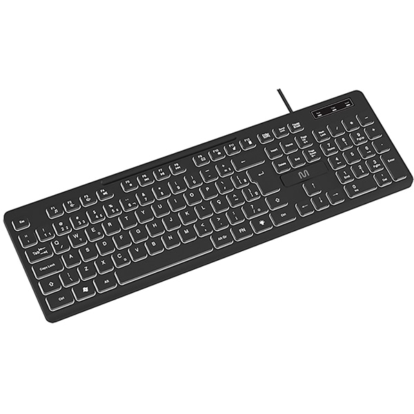 Teclado USB LED Soft Silence TM700, Preto, TC268, Multi - CX 1 UN