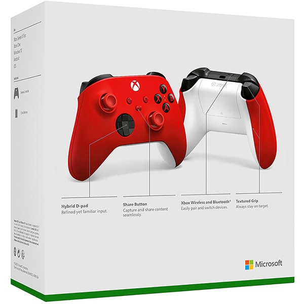 Controle sem fio Xbox Series, Pulse Red, QAU-00066, Microsoft - CX 1 UN