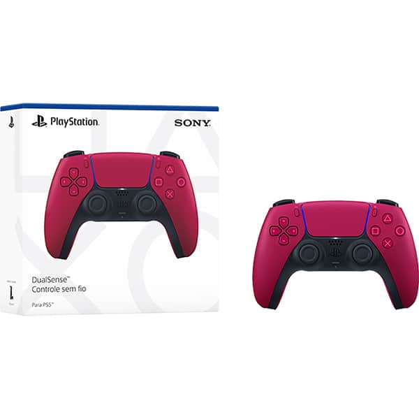 Controle sem fio DualSense para Playstation, Cosmic Red, PS5, 26323, Sony - CX 1 UN