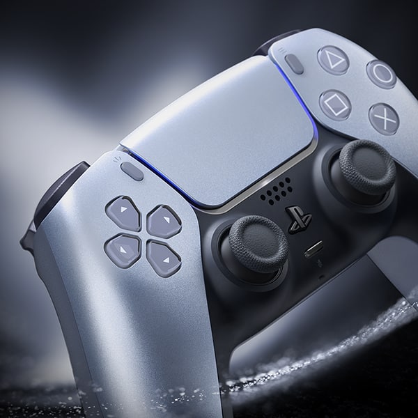 Controle sem fio DualSense para Playstation, Sterling Silver, PS5, 29146, Sony - CX 1 UN