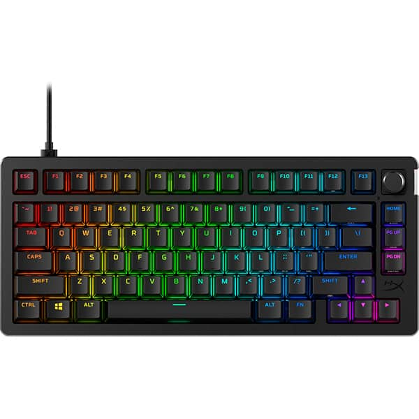 Teclado Gamer Mecânico Alloy Rise 75, USB, RGB, Preto, 7G7A4AA, HyperX - CX 1 UN