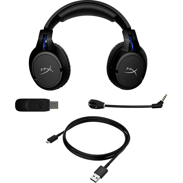 Headset Gamer Sem Fio Cloud Flight para Playstation, Driver 50mm, Microfone removível, Preto e Azul, 4P5H6AA, HyperX - CX 1 UN