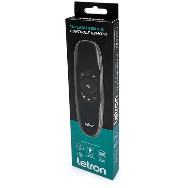 Controle remoto wireless para eletrônicos com teclado, 10251, Letron - BT 1 UN