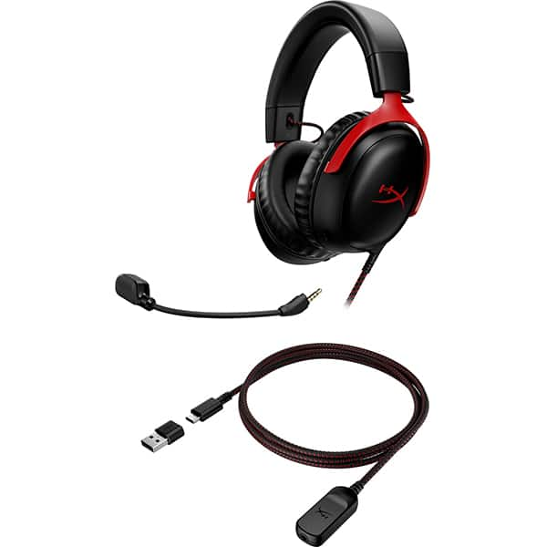 Headset Gamer Cloud Flight III, Drivers 53mm, Compatível com PC e consoles, USB, Preto e Vermelho, 727A9AA, HyperX - CX 1 UN