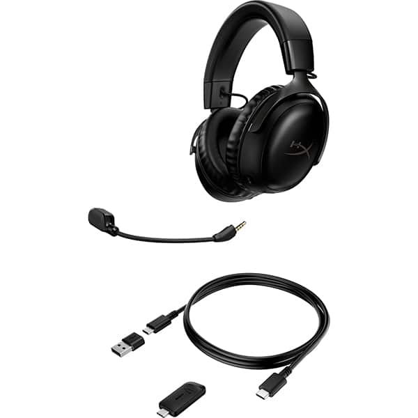 Headset Gamer Sem Fio Cloud Flight III, Drivers 53mm, Compatível com PC e consoles, Preto, 77Z45AA, HyperX - CX 1 UN