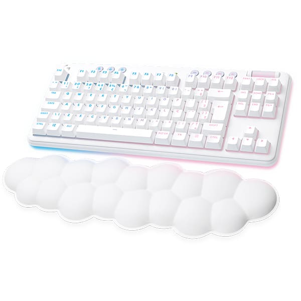 Teclado Mecânico Gamer sem fio, G715 Tactile, com apoio de punho, Lightsync, RGB, USB, Branco, 920-010702, Logitech G - CX 1 UN