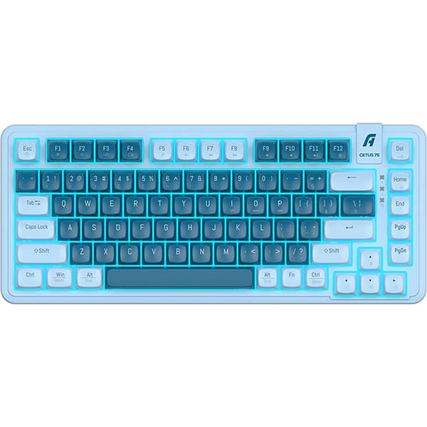 Teclado Gamer mecânico Cetus 75, Switch Red, USB, Azul, AK200, Aplus - CX 1 UN