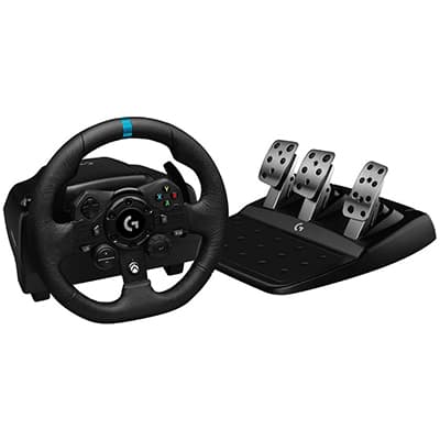 Volante Logitech G923 para Xbox Series X|S, Xbox One e PC com Force Feedback TRUEFORCE, Pedais Responsivos, Launch Control, Acabamento Couro CX 1 UN