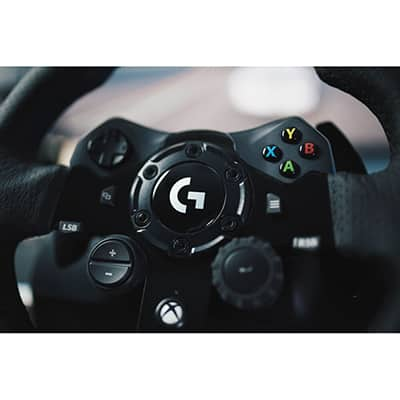 Volante Logitech G923 para Xbox Series X|S, Xbox One e PC com Force Feedback TRUEFORCE, Pedais Responsivos, Launch Control, Acabamento Couro CX 1 UN