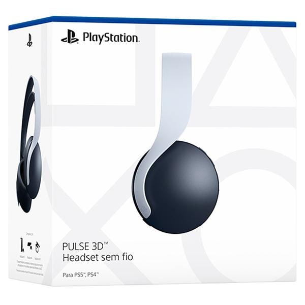 Headset Gamer sem fio para PS5, Pulse 3D, Branco, CFI-ZWH1L, Sony - CX 1 UN