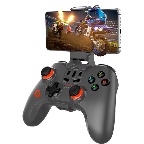 Controle Bluetooth Illusion Light para Smartphones, compatível com Nintendo Switch, MacOs, Windows, e Consoles, Bluetooth 5.0, USB-C, G3GPW01BK, Geonav - CX 1 UN