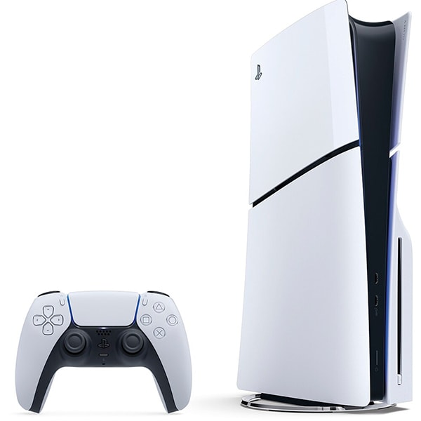 Console Sony Playstation 5 Slim, 1TB, Com 2 Jogos + Controle sem fio DualSense, Versão com leitor físico, Branco, 29346, Sony - CX 1 UN