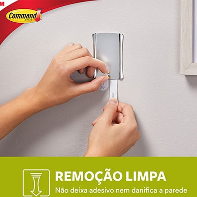 Suporte Adesivo para Quadros 3M Command Metálico Jumbo - 1 unidade - BT 1 UN