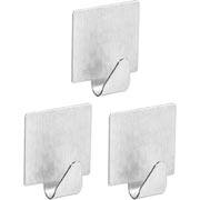 Gancho adesivo quadrado pequeno metálico Aplik OR30751 Ordene BT 3 UN Gancho adesivo quadrado pequeno metálico Aplik OR30751 Ordene BT 3 UN