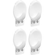 Gancho adesivo oval pequeno branco Aplik OR30111 Ordene BT 4 UN Gancho adesivo oval pequeno branco Aplik OR30111 Ordene BT 4 UN