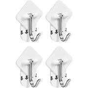 Gancho adesivo multiuso pequeno branco Aplik OR30811 Ordene BT 4 UN Gancho adesivo multiuso pequeno branco Aplik OR30811 Ordene BT 4 UN