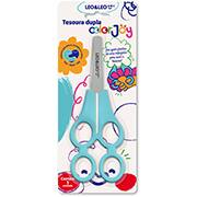 Tesoura escolar dupla, 17cm, Tandem Color Joy, Azul, 10187, Leonora - BT 1 UN Tesoura escolar dupla, 17cm, Tandem Color Joy, Azul, 10187, Leonora - BT 1 UN