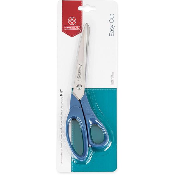 Tesoura multiuso corte fácil, 24,1cm, Azul, 190-9, Mundial - BT 1 UN