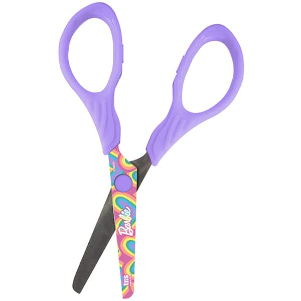 Tesoura escolar 13cm Barbie 683812 Tris BT 1 UN