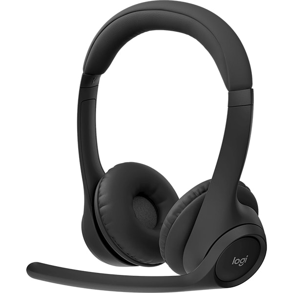 Headset Sem Fio Logitech Zone 300 Com Microfone com Cancelamento de Ruído, Conexão Bluetooth, Bateria Recarregável via USB-C - Grafite CX 1 UN