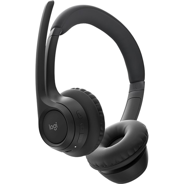 Headset Sem Fio Logitech Zone 300 Com Microfone com Cancelamento de Ruído, Conexão Bluetooth, Bateria Recarregável via USB-C - Grafite CX 1 UN