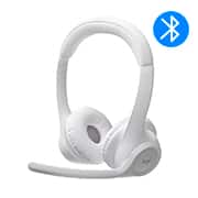 Headset Sem Fio Logitech Zone 300 Com Microfone com Cancelamento de Ruído, Conexão Bluetooth, Bateria Recarregável via USB-C - Branco CX 1 UN