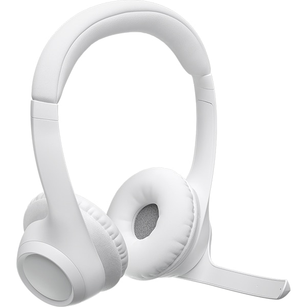 Headset Sem Fio Logitech Zone 300 Com Microfone com Cancelamento de Ruído, Conexão Bluetooth, Bateria Recarregável via USB-C - Branco CX 1 UN