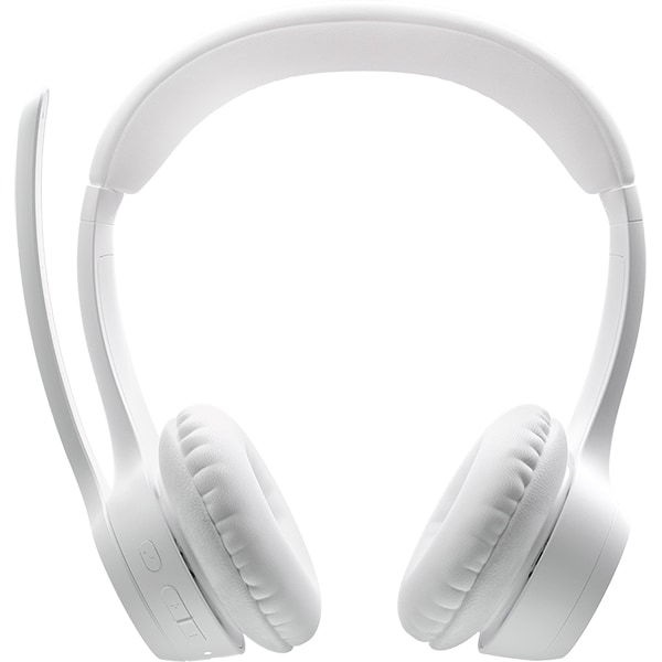 Headset Sem Fio Logitech Zone 300 Com Microfone com Cancelamento de Ruído, Conexão Bluetooth, Bateria Recarregável via USB-C - Branco CX 1 UN