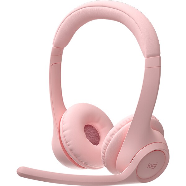 Headset Sem Fio Logitech Zone 300 Com Microfone com Cancelamento de Ruído, Conexão Bluetooth, Bateria Recarregável via USB-C - Rosa CX 1 UN