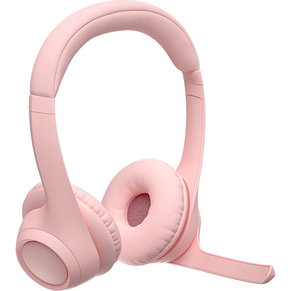 Headset Sem Fio Logitech Zone 300 Com Microfone com Cancelamento de Ruído, Conexão Bluetooth, Bateria Recarregável via USB-C - Rosa CX 1 UN