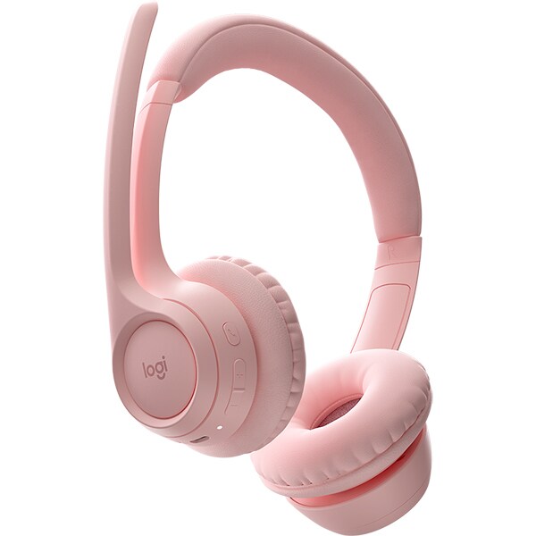 Headset sem fio Logitech Zone 300, Microfone com cancelamento de Ruído, Rosa, 981-001411, Logitech - CX 1 UN