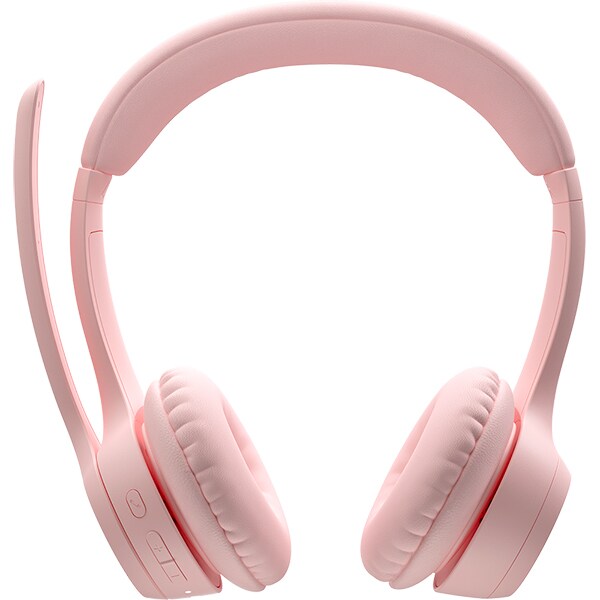 Headset sem fio Logitech Zone 300, Microfone com cancelamento de Ruído, Rosa, 981-001411, Logitech - CX 1 UN