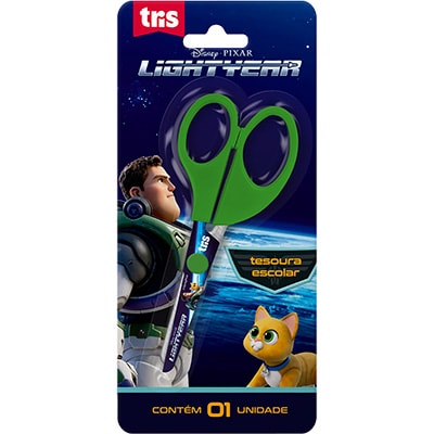 Tesoura escolar sem ponta, 13cm, Disney Pixar Lightyear, 613215, Tris - PT 1 UN