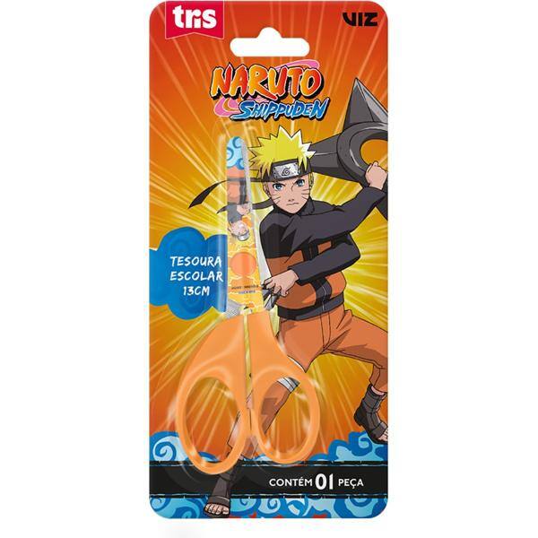 Tesoura Escolar Naruto Tris - BT 1 UN