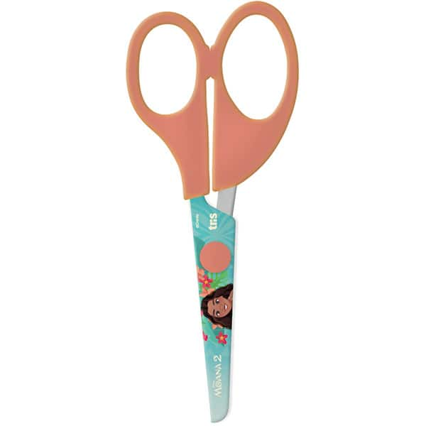 Tesoura escolar Moana, 13cm, 908469, Tris - BT 1 UN