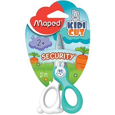 Tesoura escolar sem ponta 12cm Infantil Kidcut (Cores Sortidas) 037800 Maped - BT 1 UN