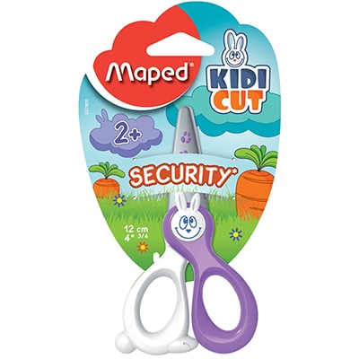 Tesoura escolar sem ponta 12cm Infantil Kidcut (Cores Sortidas) 037800 Maped - BT 1 UN