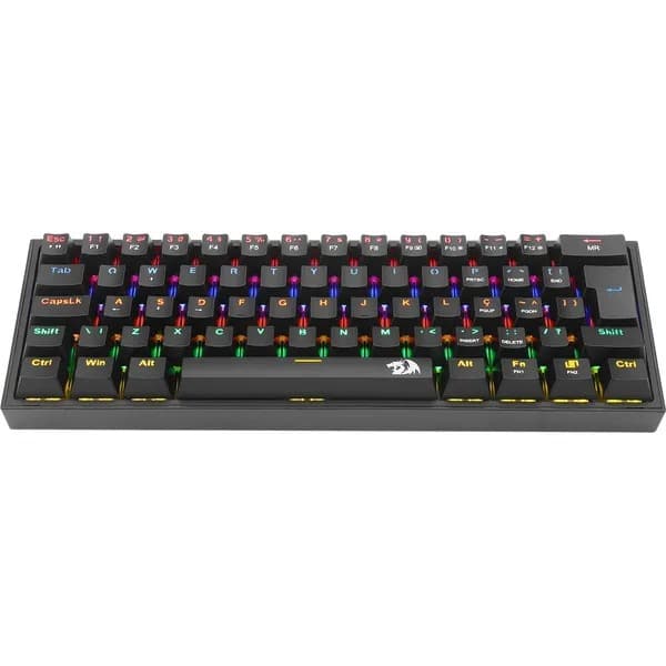 Teclado USB Gamer mecânico Fizz preto K617 Redragon CX 1 UN