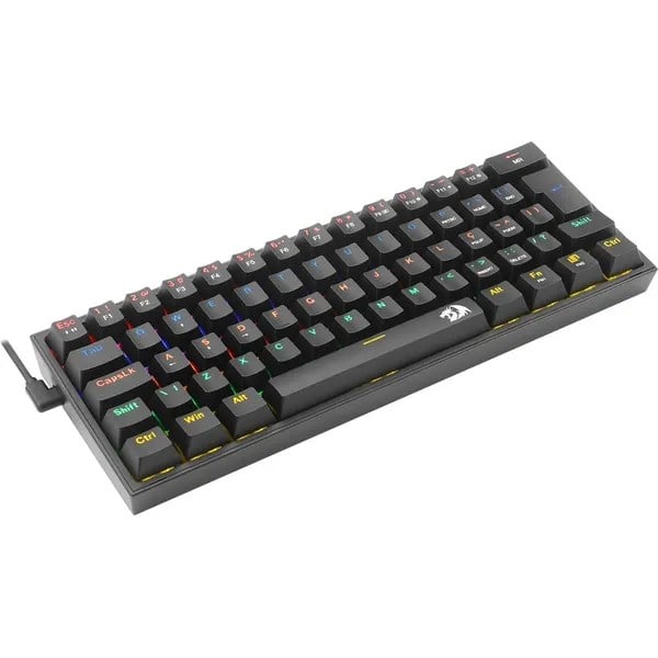 Teclado USB Gamer mecânico Fizz preto K617 Redragon CX 1 UN