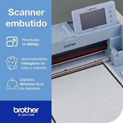 Máquina para Recorte c/Scanner ScanNCut 110v SDX225 Brother CX 1 UN