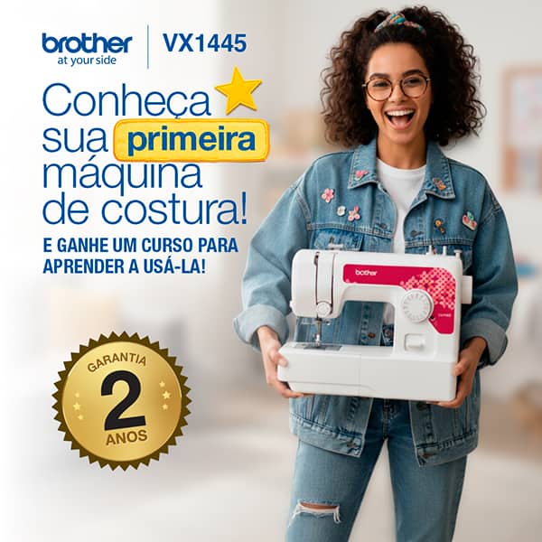 Máquina de Costura  mecânica com 14 pontos, 110v, VX1445BR, Brother - CX 1 UN